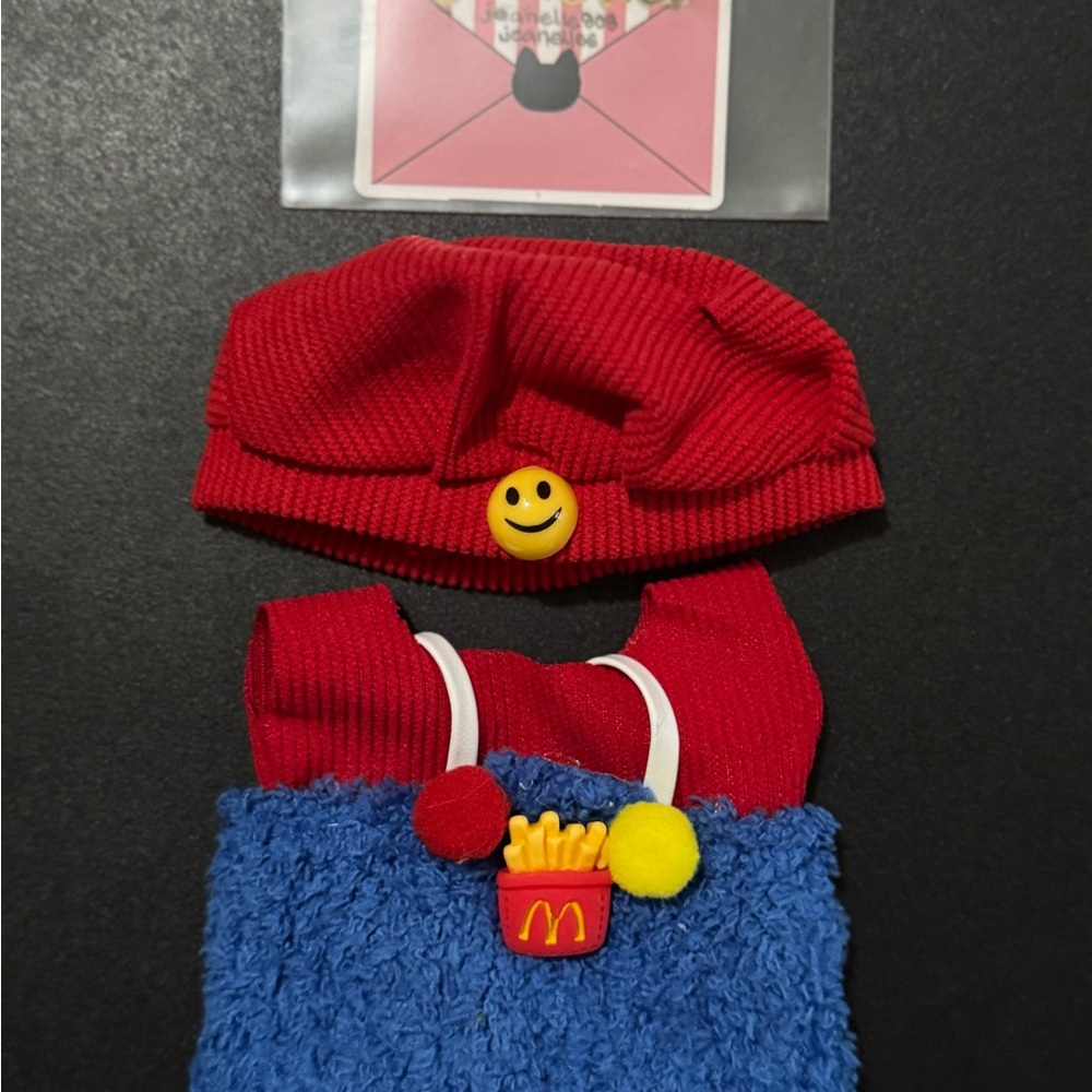 Red and Blue Doll Outfit with Accessories Labubu outfit cosplay